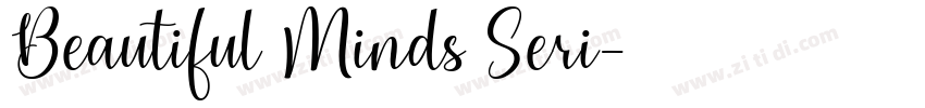 Beautiful Minds Seri字体转换
